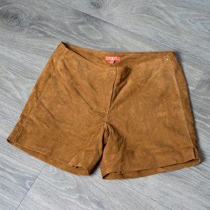 NWOT Cognac suede shorts - Ivanka Trump - sz 10